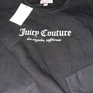 Juicy Couture Black Crewneck Sweatshirt